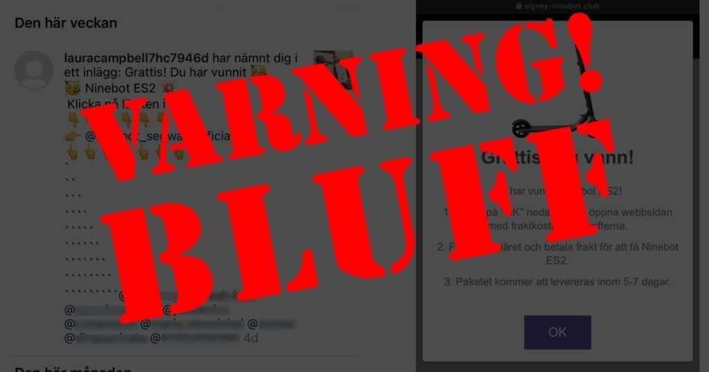 Varning för ny bluff