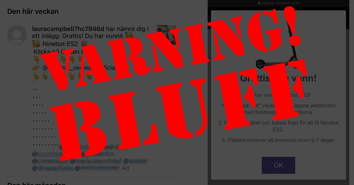 Varning för ny bluff