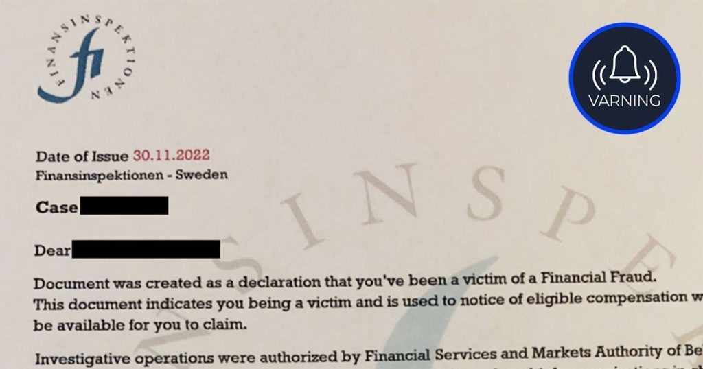 Finansinstitutet varnar för falska intyg