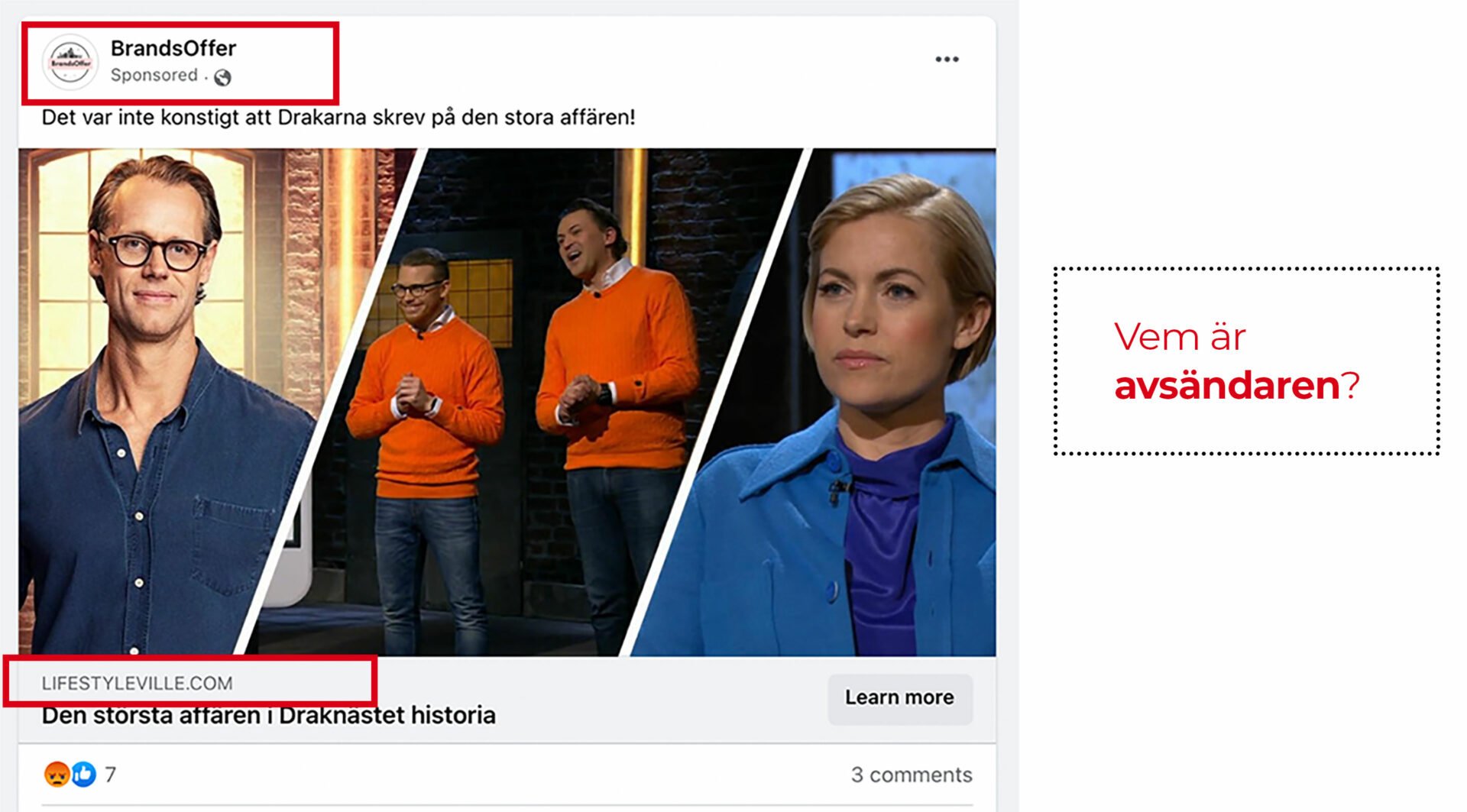 Vem är avsändaren?